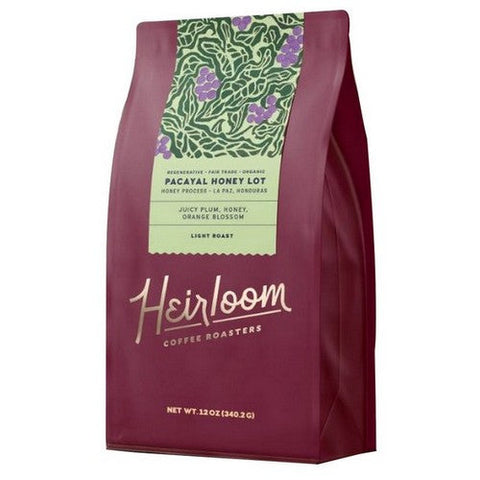 Heirloom, Pacayal Honey Lot Coffee, 12 Oz(Case Of 6) Heirloom