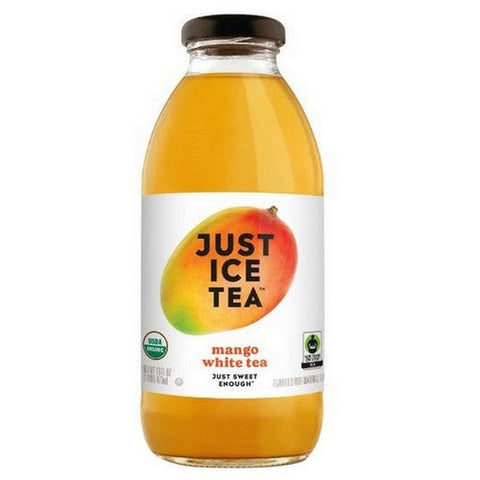 Just Ice Tea, Organic Mango White Tea, 16 Oz(Case Of 12) Just Ice Tea
