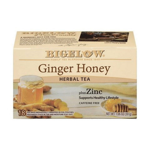Bigelow, Ginger Honey Herbal Tea, 1.06 Oz(Case Of 6)