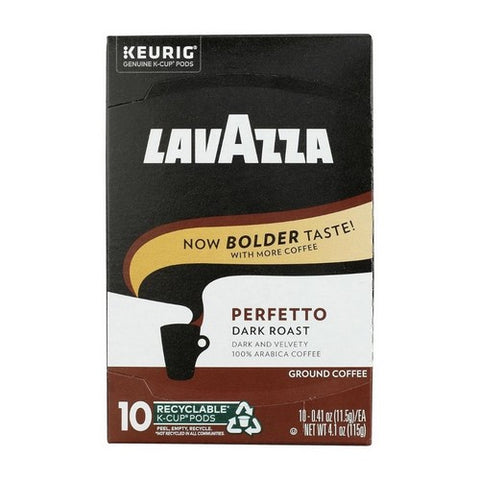 Perfetto Dark Roast Coffee K-Cups 10 Each(Case Of 6) by Lavazza