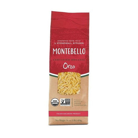 Montebello, Organic Orzo Pasta, 16 Oz (Case Of 12) Montebello
