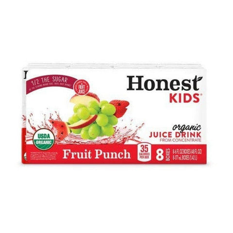 Honest Kids, Organic Fruit Punch Juice Drink, 48 Oz (Case Of 5) Honest Kids