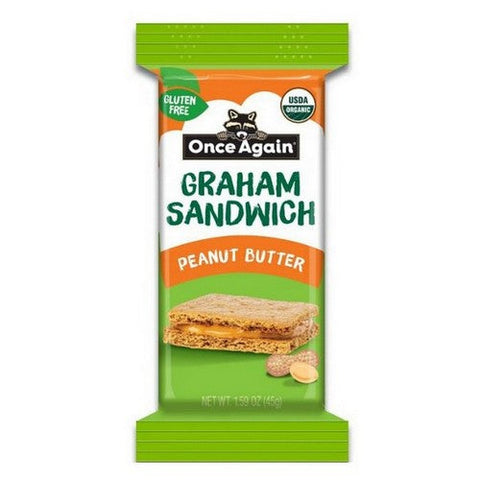 Once Again, Peanut Butter Graham Cracker Sandwich, 1.59 Oz (Case Of 8) Once Again