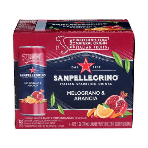 San Pellegrino, Melograno And Arancia Sparkling Beverage, 66.9 Oz (Case Of 4) San Pellegrino