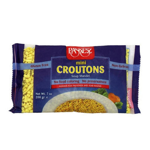Paskesz, Mini Croutons Soup Mandel, 7 Oz (Case Of 12) Paskesz