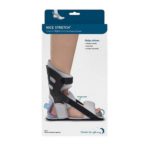Brownmed, Plantar Fasciitis Night Splint with Ice Pack Nice Stretch Original with Polar Ice Large Buckle / Hoo, 1 Count Brownmed