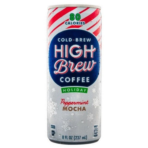 High Brew, Peppermint Mocha Coffee, 8 Oz(Case Of 12) High Brew