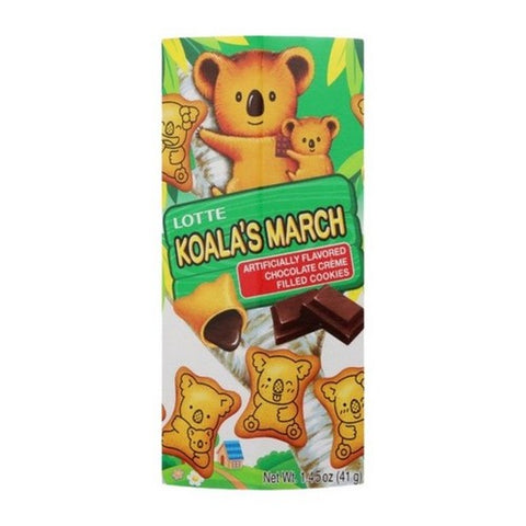 Lotte, Koalas March Cookie With Chocolate Small, 1.45 Oz(Case Of 6) Lotte