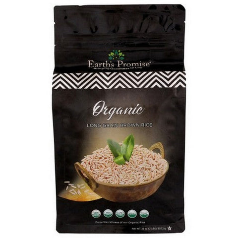 Earths Promise, Organic Long Grain Brown Rice, 2 Lbs(Case Of 5) Earths Promise