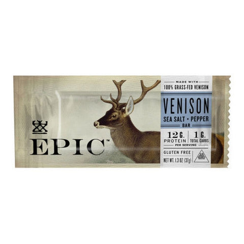 Epic Provisions, Sea Salt & Pepper Venison Bar, 1.3 Oz(Case Of 12) Epic Provisions