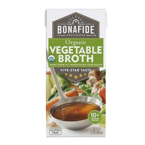 Bonafide Provisions, Organic Vegetable Broth, 32 Oz(Case Of 6) Bonafide Provisions