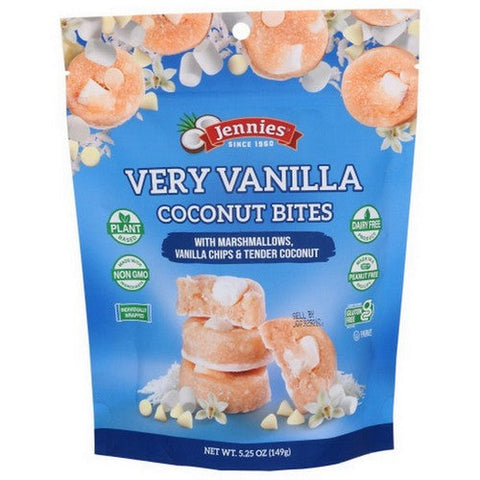 Jennies, Very Vanilla Coconut Bites With Marshmallows, 5.25 Oz(Case Of 6) Jennies