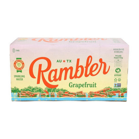 Rambler, Grapefruit Sparkling Water, 96 Oz(Case Of 3) Rambler