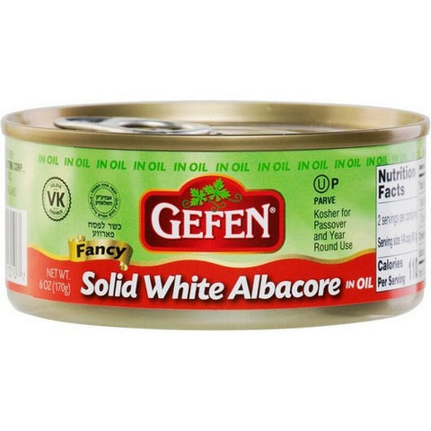 Gefen, Solid White Tuna Oil, 6 Oz(Case Of 48) Gefen