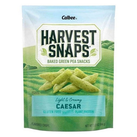 Calbee Harvest Snaps, Caesar Snapea Crisps, 3.3 Oz(Case Of 12) Calbee Harvest Snaps