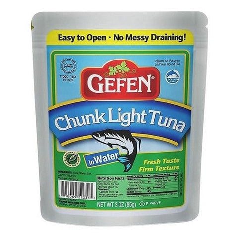 Gefen, Chunk Light Tuna Water Pouch, 3 Oz(Case Of 12) Gefen
