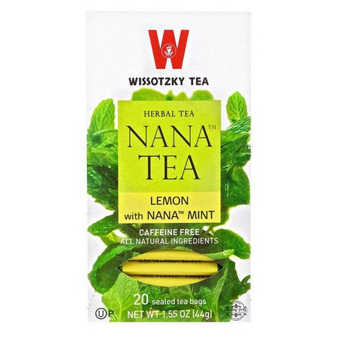 Wissotzky, Nana Lemon Herbal Tea, 20 Bags(Case Of 6) Wissotzky