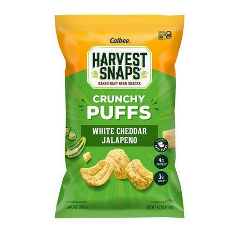 Calbee Harvest Snaps, Selects White Cheddar Jalapeno, 4.2 Oz(Case Of 6) Calbee Harvest Snaps