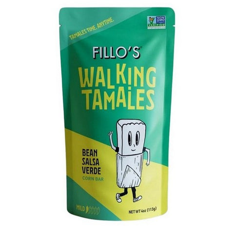Fillos, Walking Tamales Bean Salsa Verde, 4 Oz(Case Of 7) Fillos