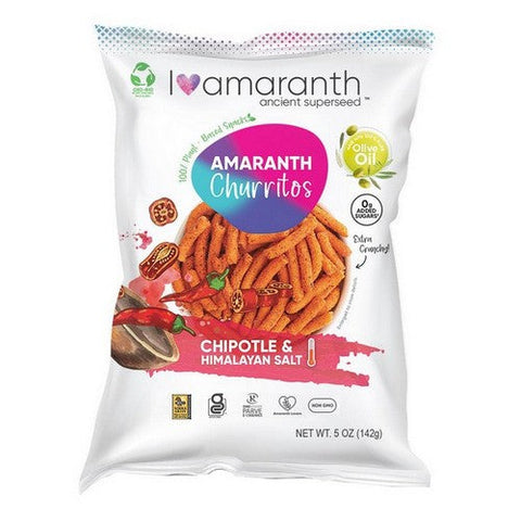 I Amaranth, Chipotle And Himalayan Salt Churritos, 5 Oz(Case Of 10) I Amaranth
