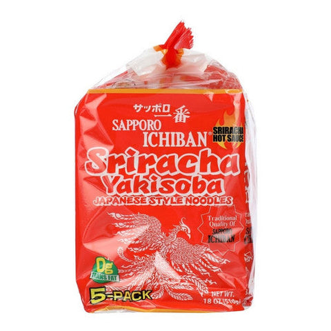 Sapporo, Sriracha Yakisoba Chowmein, 18 Oz(Case Of 6) Sapporo
