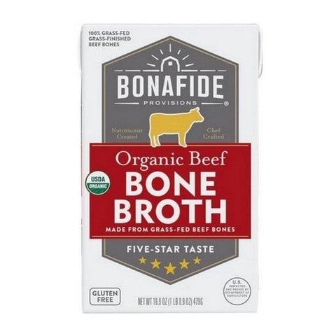 Bonafide Provisions, Organic Beef Bone Broth, 16.9 Oz(Case Of 6) Bonafide Provisions