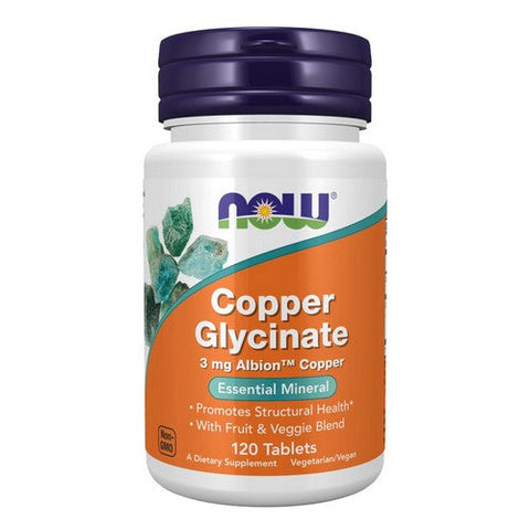 Now Foods, Copper Glycinate, 3 Mg, 120 tabs Now Foods