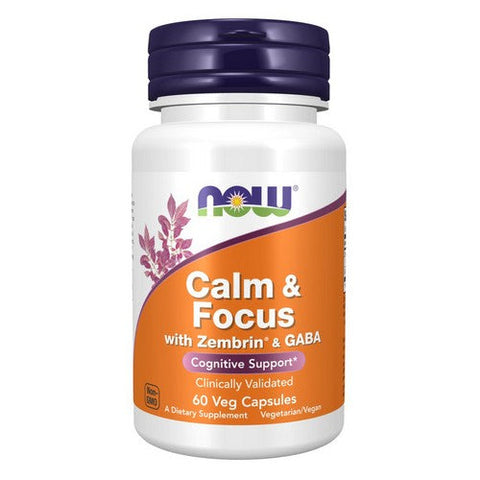 Now Foods, Calm & Focus with Zembrin And GABA, 60 Veg Caps Now Foods