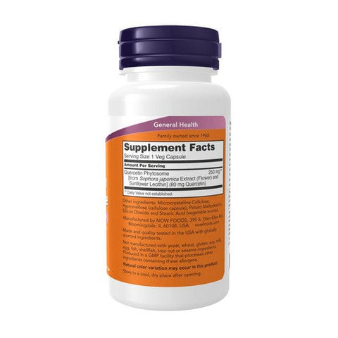 Now Foods, Quercetin Phytosome, 250 Mg, 90 VegCaps Now Foods