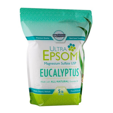 SaltWorks, Ultra Epsom Salt Eucalyptus, 5 Lb SaltWorks