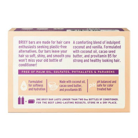 Brixy, Conditioner Bar Coconut Vanilla, 4 Oz Brixy