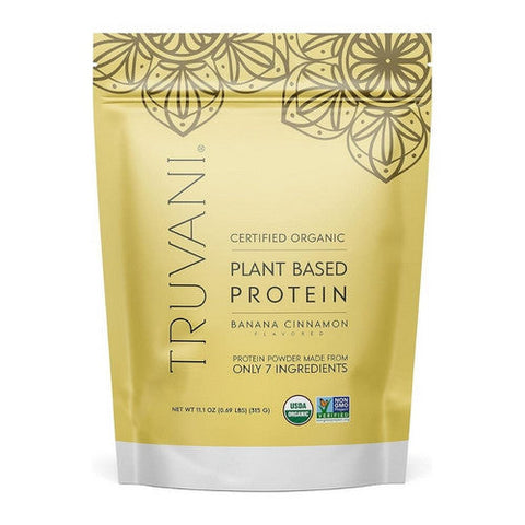 Truvani, Organic Plant Protein Powder Banana Cinnamon, 11.1 Oz Truvani