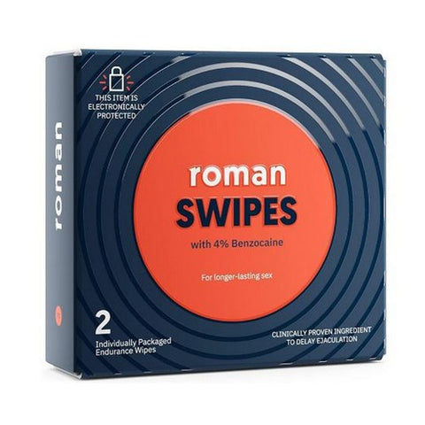 Roman, Swipes Fast Acting Convenient, 2 Count Roman