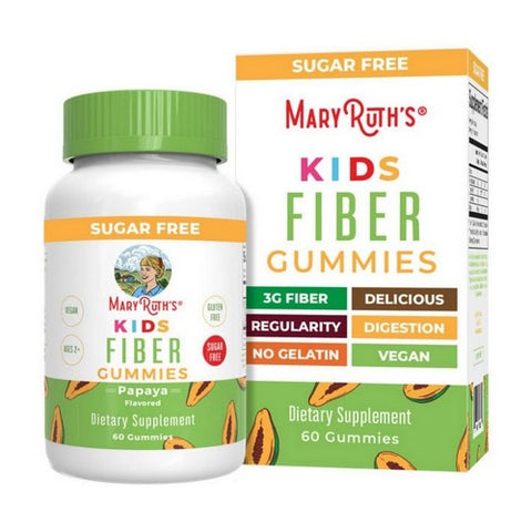 MaryRuth's, Organics Kids Fiber Papaya, 60 Gummies MaryRuth's