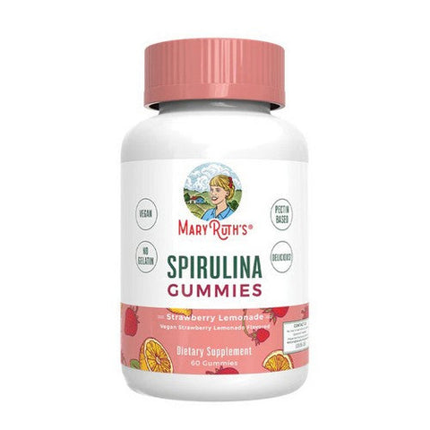 MaryRuth's, Spirulina Strawberry Lemonade, 60 Gummies MaryRuth's