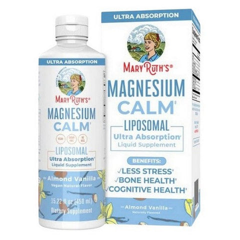 MaryRuth's, Organics Magnesium Calm Liposomal Almond Vanilla, 15.22 Oz MaryRuth's