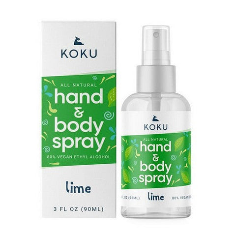 Koku, Hand Body Spray Lime, 3 Oz Koku