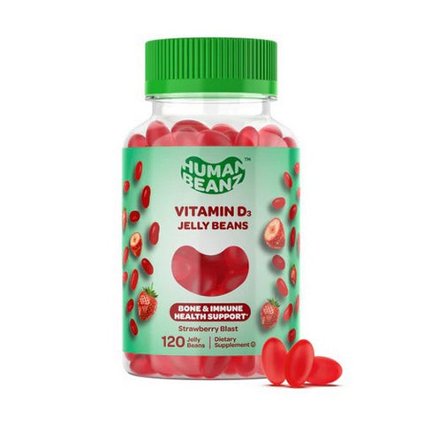 Vitamin D3 Strawberry Blast 120 Count by Human Beanz