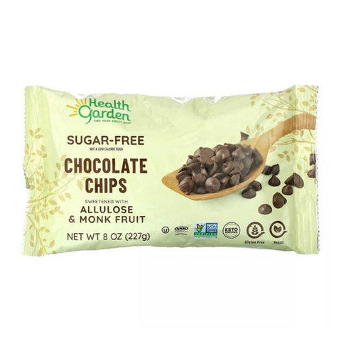 Health Garden, Allulose Monk Fruit Chocolate Chips, 8 Oz Health Garden