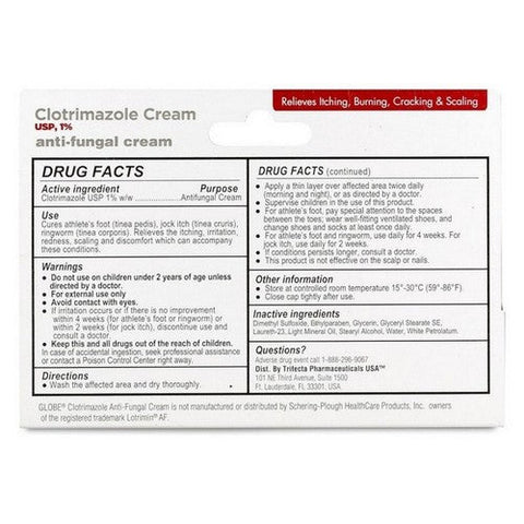 Globe, Clotrimazole 1% Antifungal, 1 Oz Globe