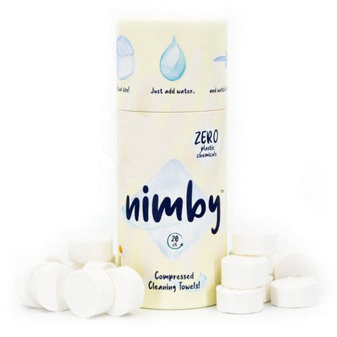 Nimbus, Nimby Compressed Cleansing Towels, 20 Count Nimbus