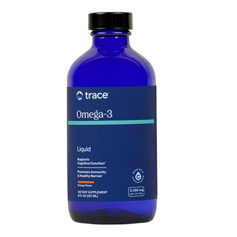 Trace Minerals, Adult Liquid Omega-3 Orange Flavor, 2,873 mg, 8 Oz Trace Minerals