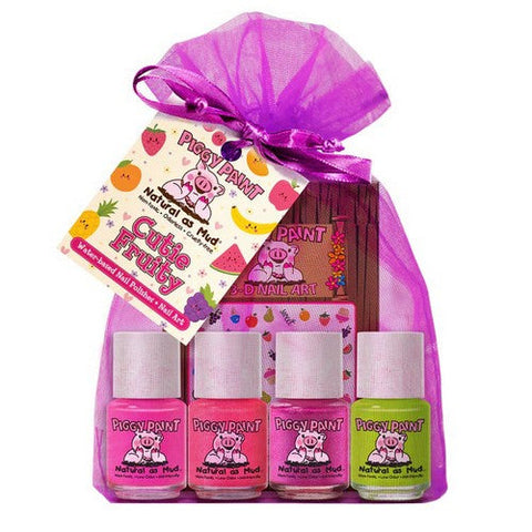 Piggy Paint, Cutie Fruity Nail Polish Gift Set, 1 Count Piggy Paint