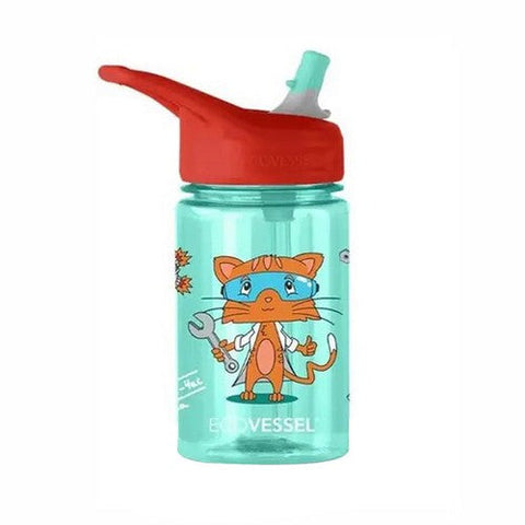 EcoVessel, Kids Science Cat Splash Water Bottle, 12 Oz EcoVessel