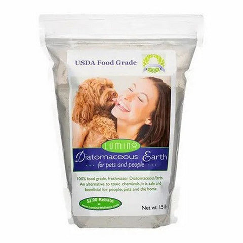 Lumino Wellness, Food Grade Diatomaceous Earth for Pets And People, 1.5 lbs. Lumino Wellness