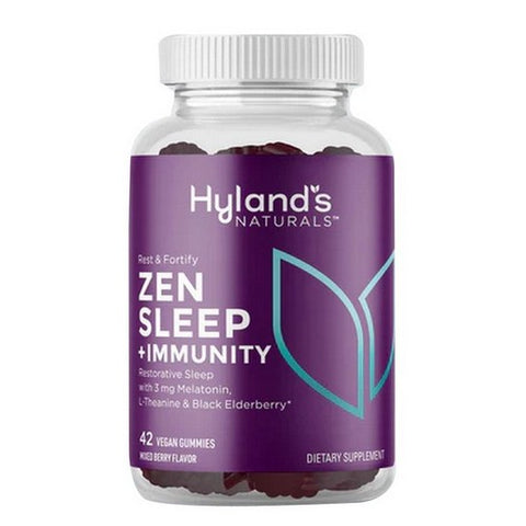 Hylands, Zen Sleep Plus Immunity Gummies Mixed Berry, 42 Count Hylands