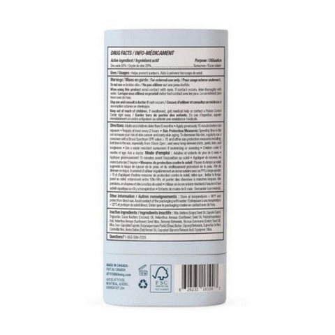 Attitude, Mineral Sunscreen Stick SPF 30 Sunly Plastic Free Unscented, 2.1 Oz Attitude