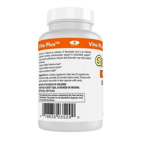 Vita plus, Quercetin, 1000 Mg, 120 Veggie Capsules Vita plus