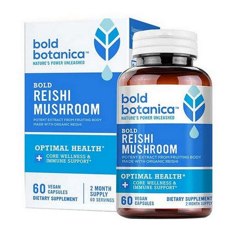 Bold Botanica, Bold Reishi Mushroom, 60 Capsules Bold Botanica