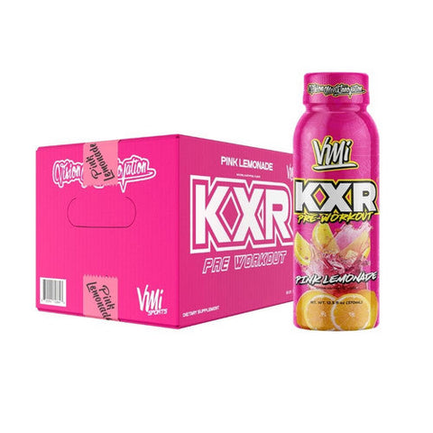 JST WRK Energy, KXR Pink Lemonade, 12 Oz (12 Count) JST WRK Energy